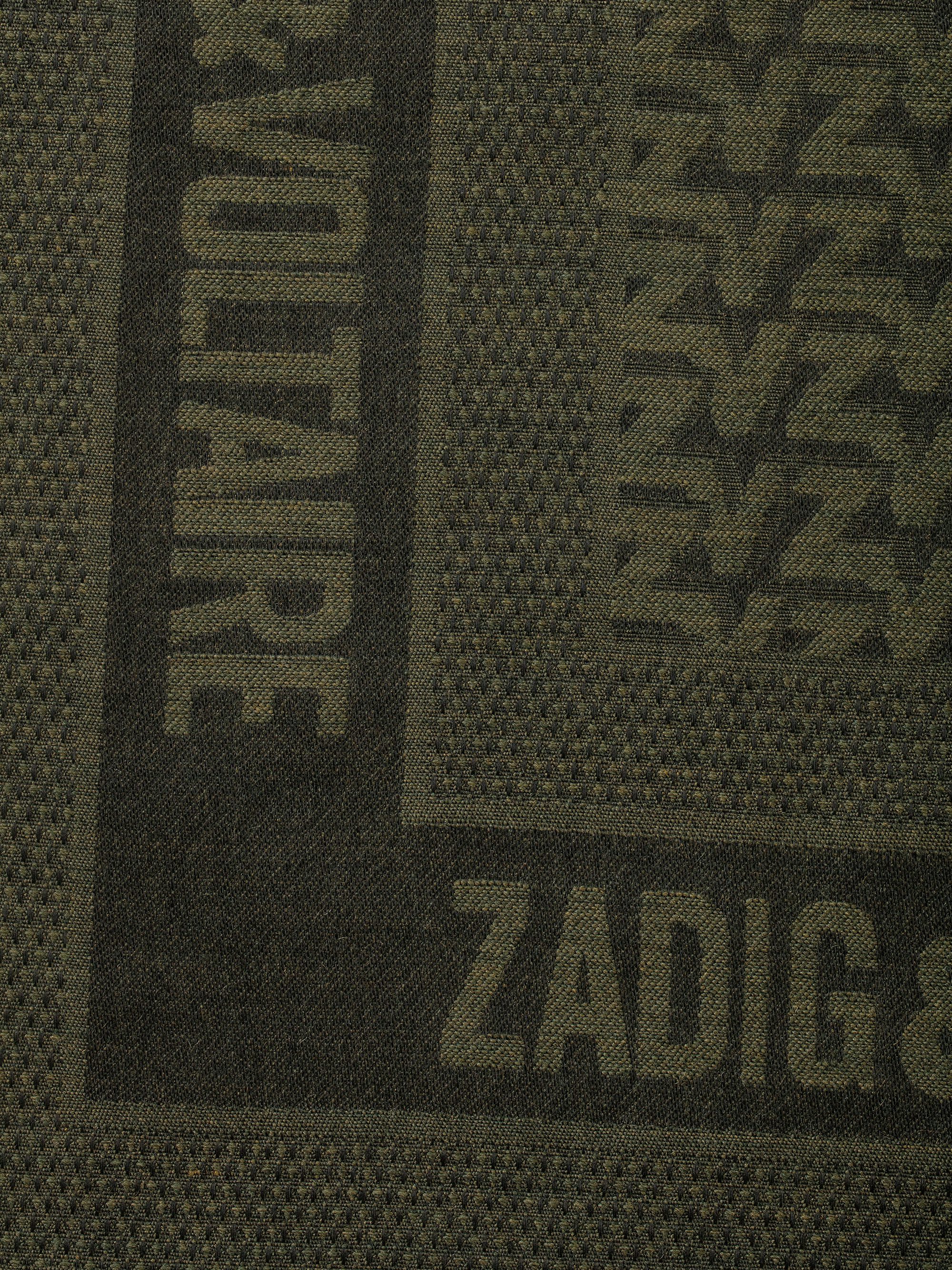 ZV Initiale Glenn Scarf - Large jacquard scarf with ZV monogram.